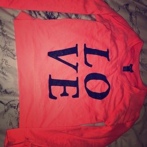 LOVE crop top sweater